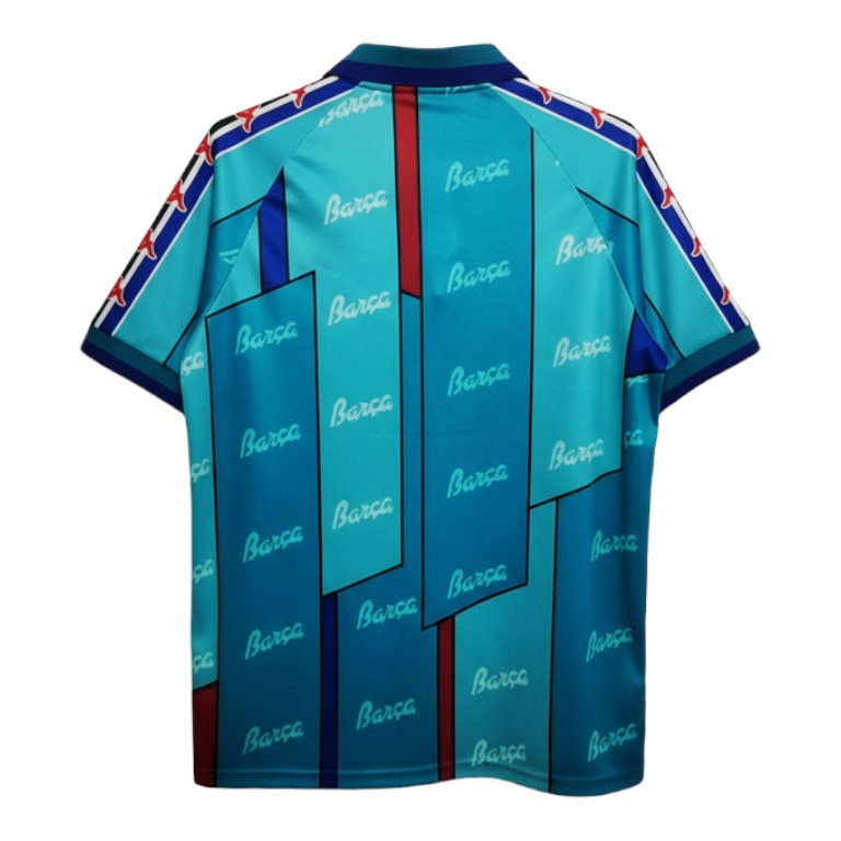 Barcelona Retro Away Kit 1995/96 – retro football jersey detail view