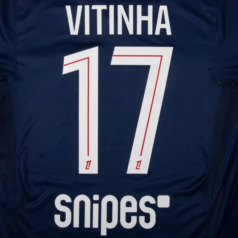 PSG Vitinha Home Kit 2025/26 (Ligue 1) – retro football jersey side view