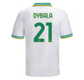 AS Roma Dybala #21 Third Kit 2026 – white retro football jersey front view