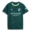 Manchester City 4th Kit 2025/26 – geometric retro football jersey front view
