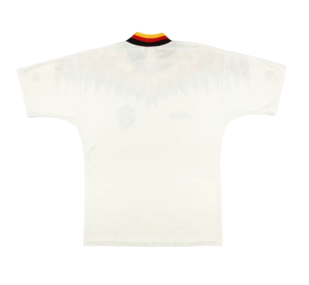 Germany Retro Home Kit 1994 – white retro football jersey back view