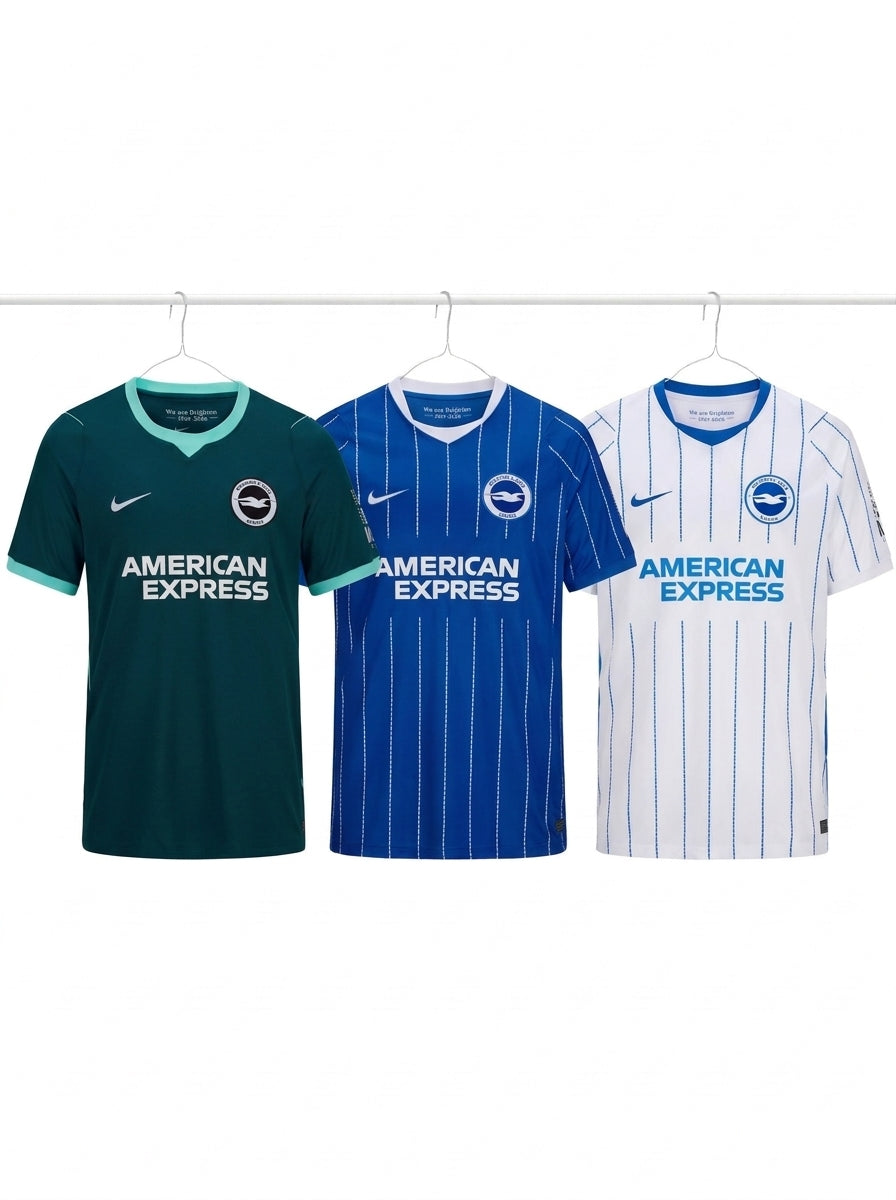 Brighton 2026/27 Complete Kit – Home, Away & Third Jersey Set