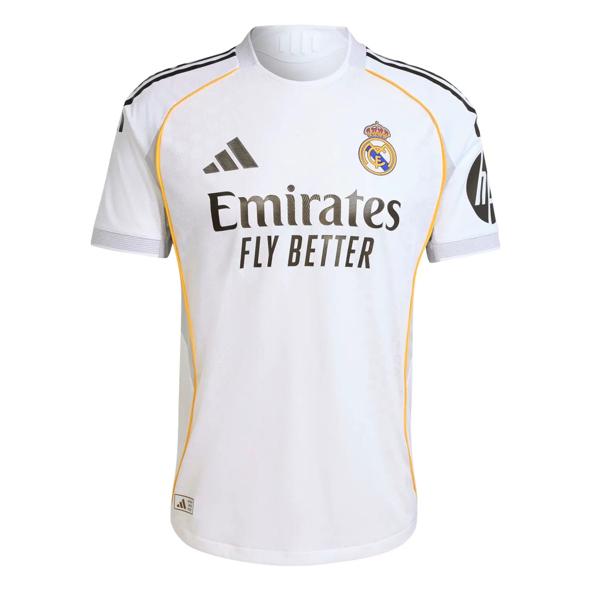 Real Madrid Home Jersey - 2025/2026 Season – white retro football jersey front view