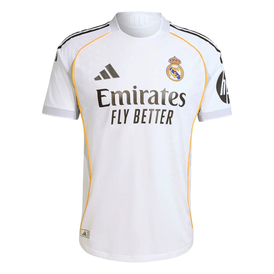 Real Madrid Home Jersey - 2025/2026 Season – white retro football jersey front view