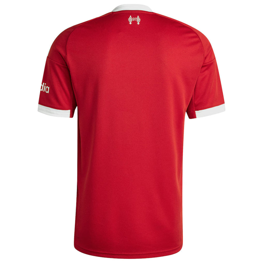 Liverpool Home Jersey - 2025/2026 Season – red retro football jersey back view