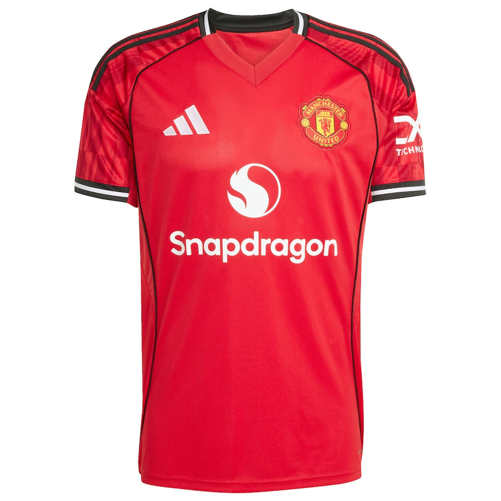 Manchester United Home Jersey - 2025/2026 Season – red retro football jersey front view