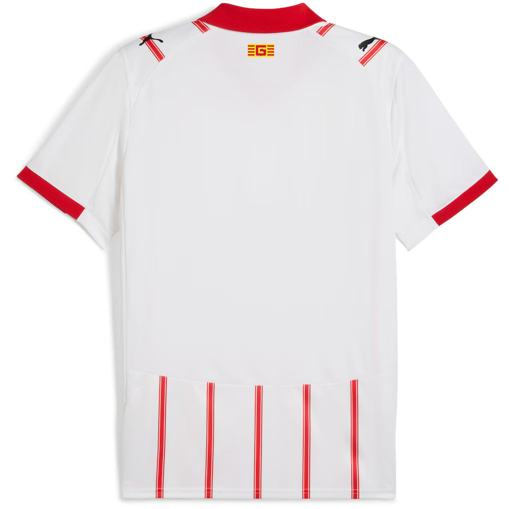 Girona FC Home Jersey - 2025/2026 Season – striped retro football jersey back view