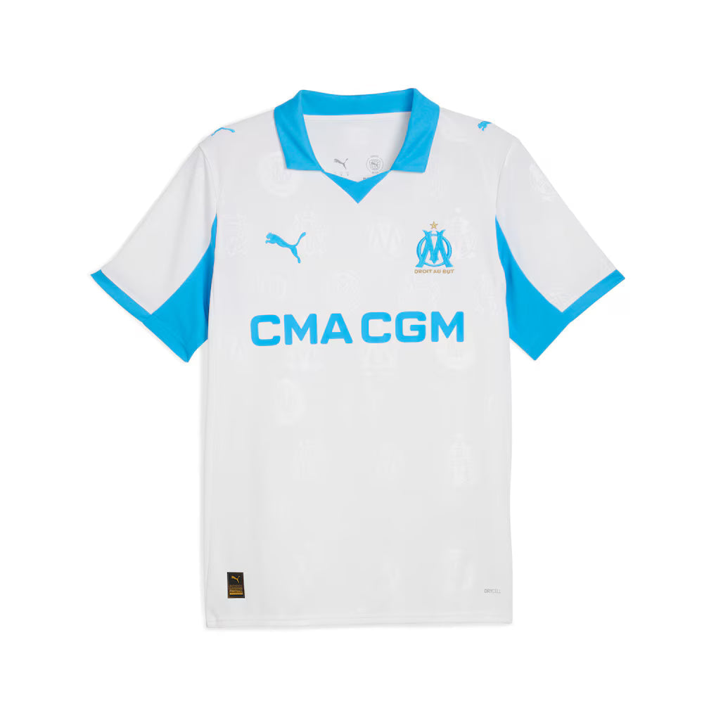 Olympique de Marseille Home Jersey - 2025/2026 Season – retro football jersey front view