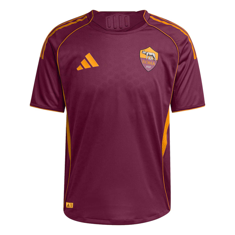 AS Roma Home Jersey 2025/26 Season (Sería A) – red retro football jersey front view