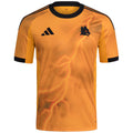 AS Roma Away Jersey 2025/26 Season – yellow and orange retro football jersey front view