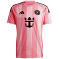 Inter Miami Messi #10 Jersey - 2025/2026 Season – striped and pink retro football jersey front view