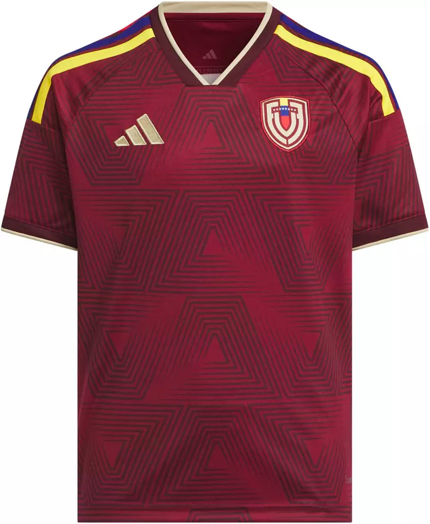 Venezuela National Team Home Jersey 2025/26 – geometric retro football jersey front view