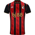 Bournemouth Home Jersey 2025/26 – striped retro football jersey front view