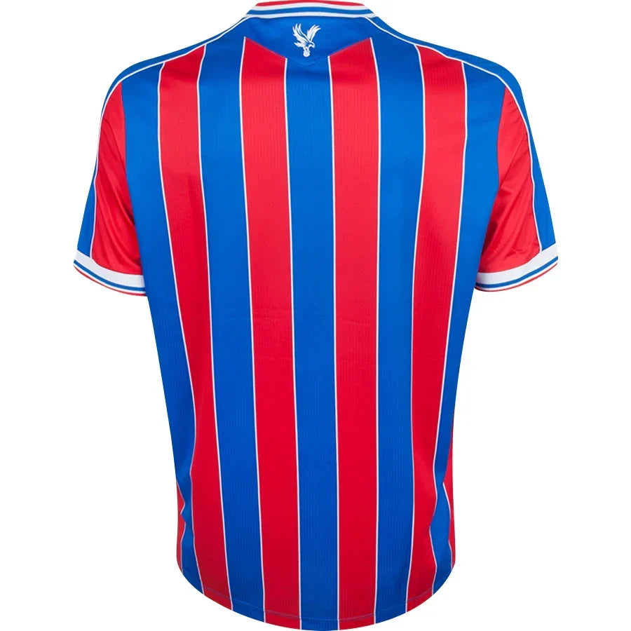 Crystal Palace Home Jersey 2025/26 – striped retro football jersey back view
