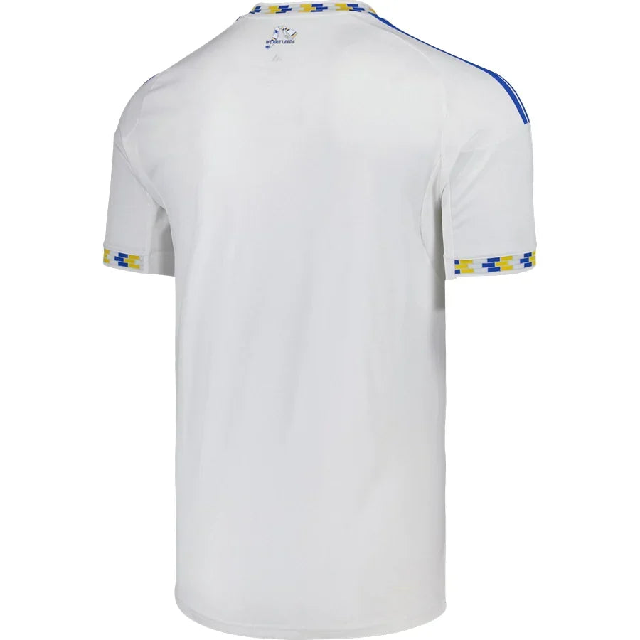 Leeds United Home Jersey 2025/26 – white retro football jersey back view