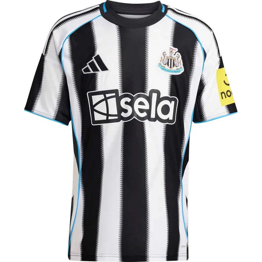 Newcastle United Home Jersey 2025/26 – striped retro football jersey front view
