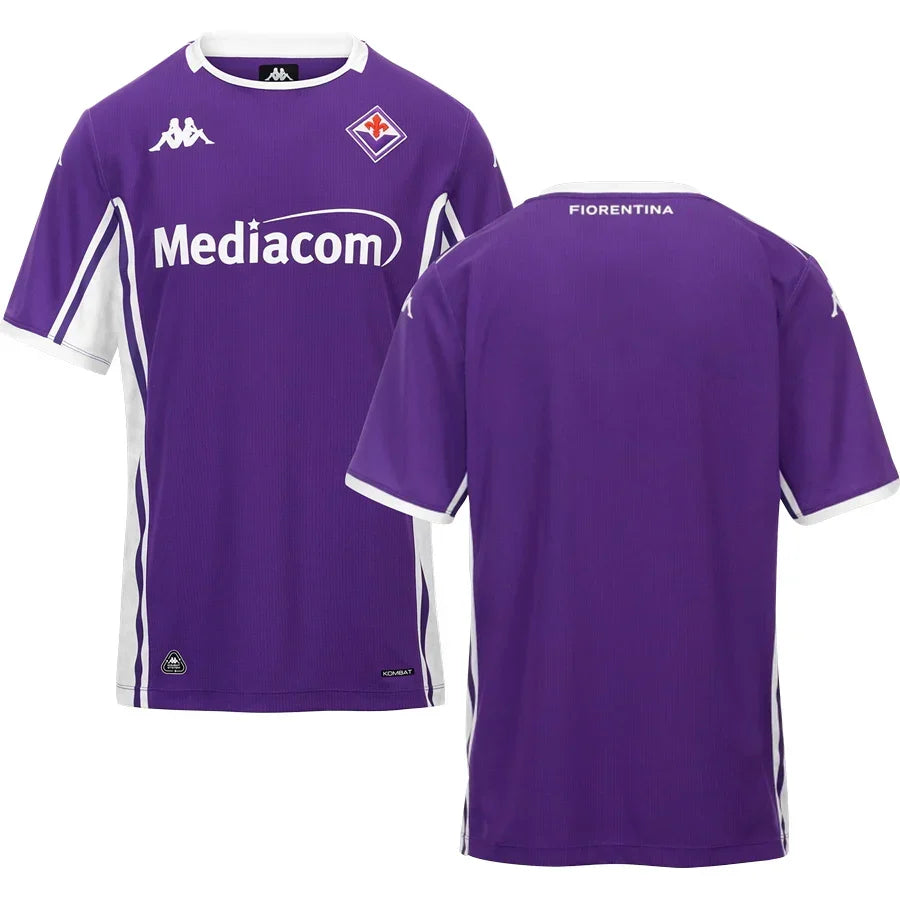 Fiorentina Home Jersey 2025/26 – purple retro football jersey detail view