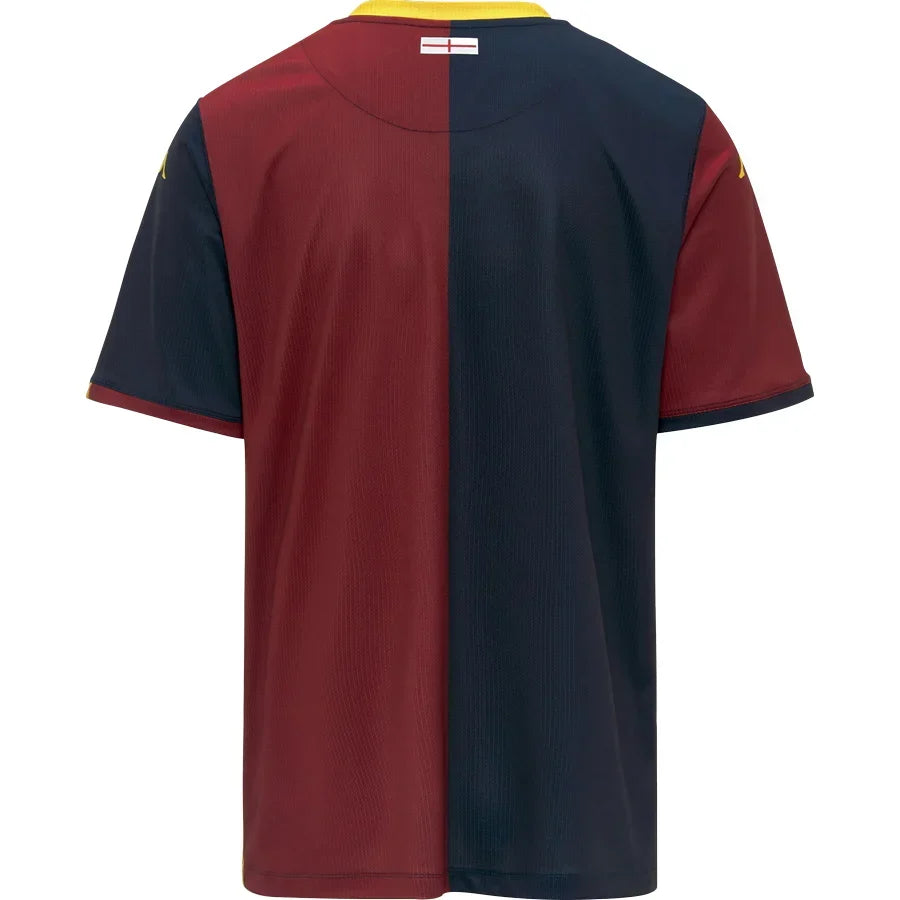 Genoa Home Jersey 2025/26 – striped retro football jersey back view
