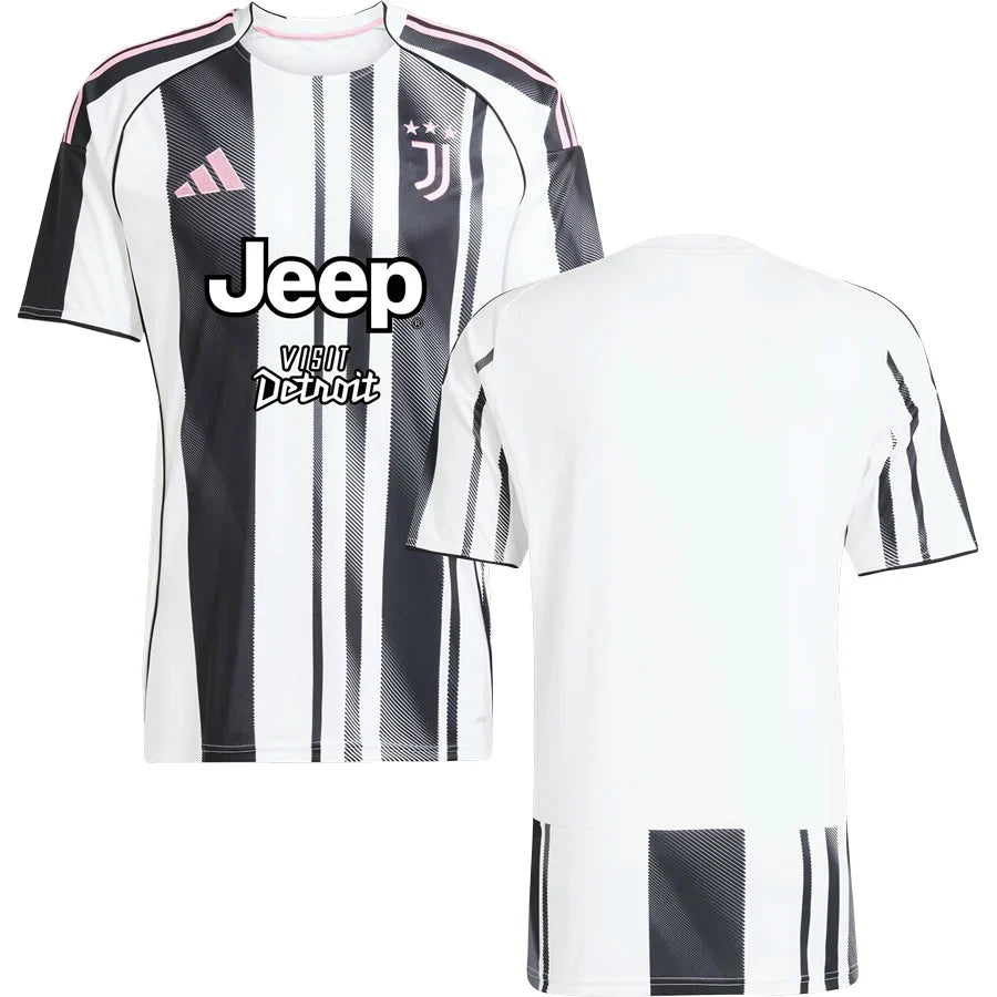 Juventus Home Jersey 2025/26 – retro football jersey detail view