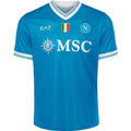 Napoli Home Jersey 2025/26 – blue and geometric retro football jersey front view