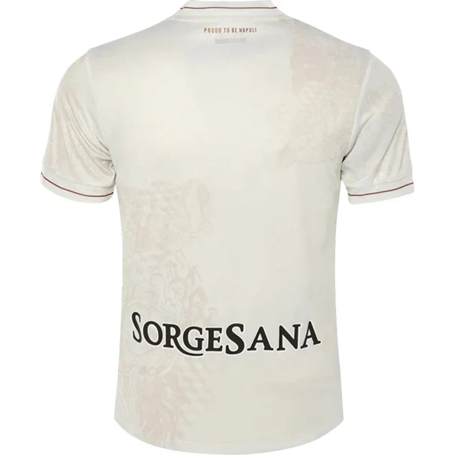 Napoli Away Jersey 2025/26 – white retro football jersey back view