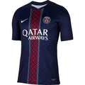 PSG Home Jersey 2025/26 – geometric and navy retro football jersey front view