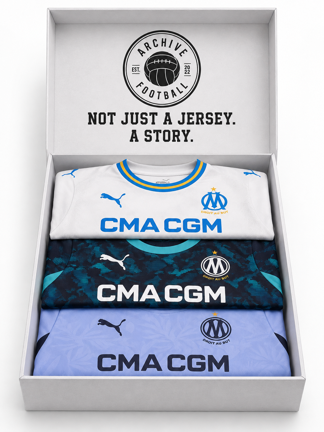 Marseille 2026/27 Complete Kit – Home, Away & Third Jersey Set