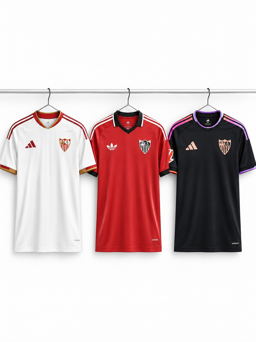 Sevilla 2026/27 Complete Kit – Home, Away & Third Jersey Set