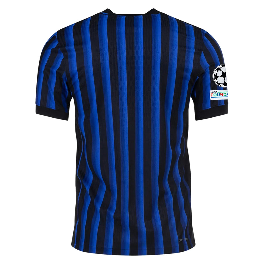 Inter Milan Home Kit 2025/26 - (Champions League) – striped retro football jersey back view