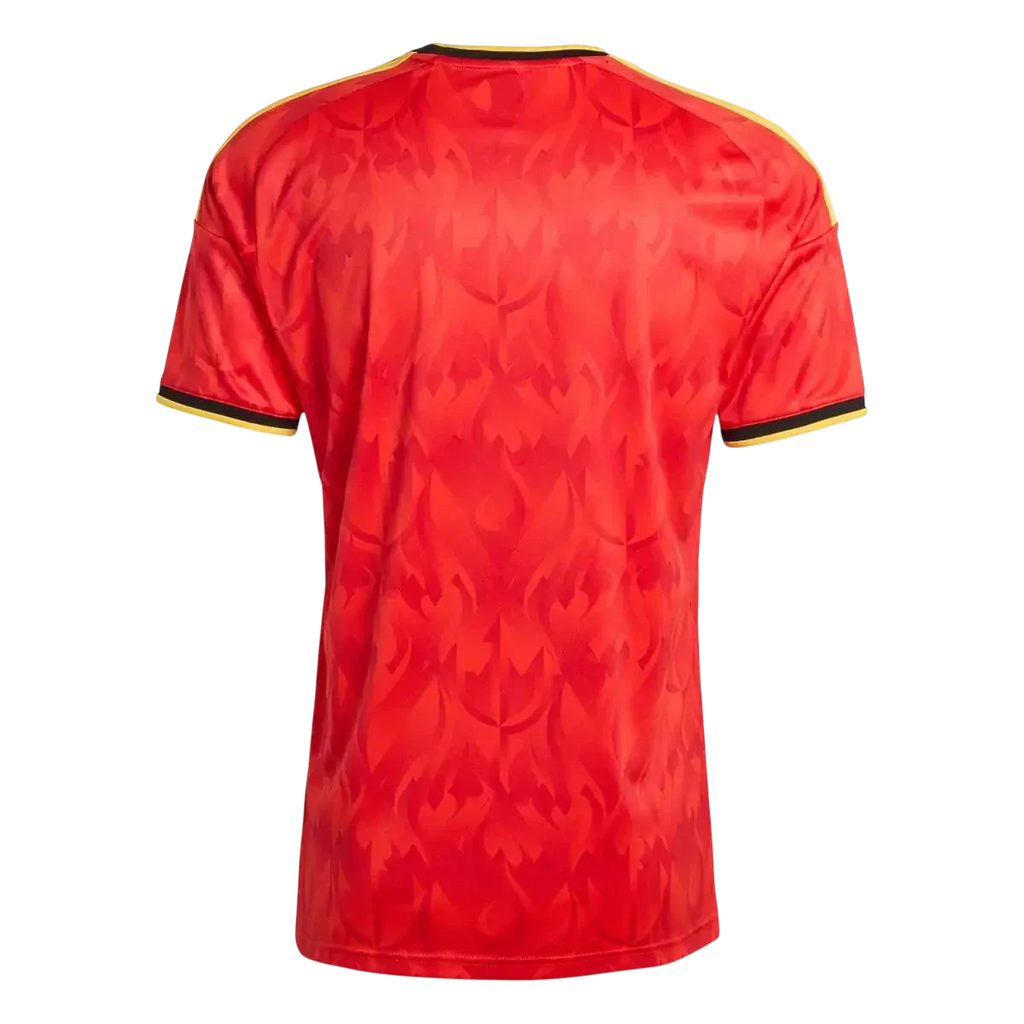 Belgium National Team Home Jersey 2025/26 – red retro football jersey back view