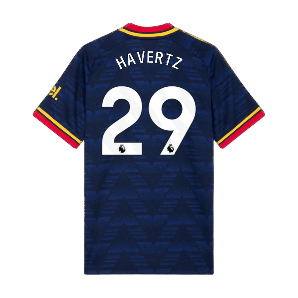 Archive Football Arsenal 2026/27 away jersey in navy blue with Havertz #29 player name and number on the back.