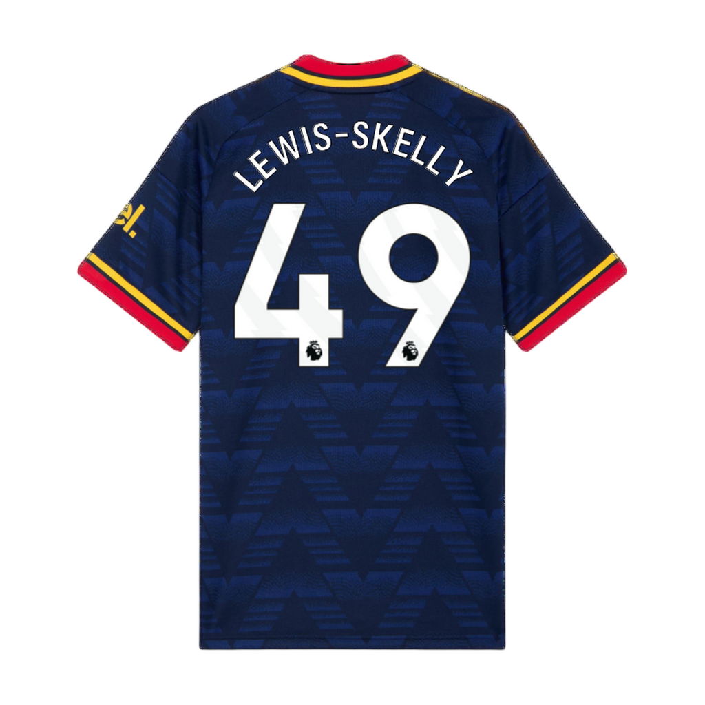 Archive Football Arsenal 2026/27 away jersey in navy blue with Lewis-Skelly 49 player name and number on the back