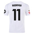 Real Madrid Rodrygo Home Kit 2025/26 (La Liga) – white retro football jersey front view