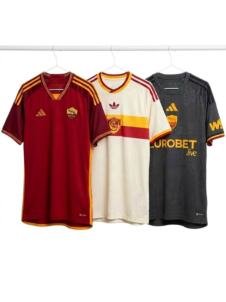 AS Roma 2026/27 Kit Completo – Local, Visitante y Tercera