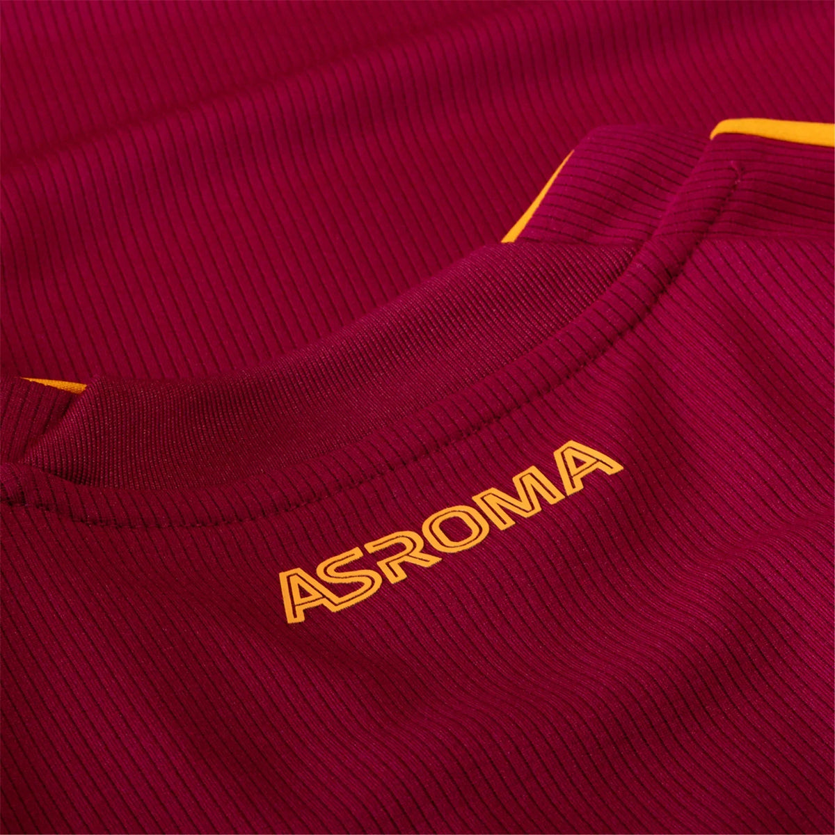 AS Roma Dybala #21 Home Kit 2026 (Europa League) – brown retro football jersey detail view