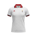 Archive Football AC Milan 1989/90 away retro jersey in white with red collar and embroidered team crest.