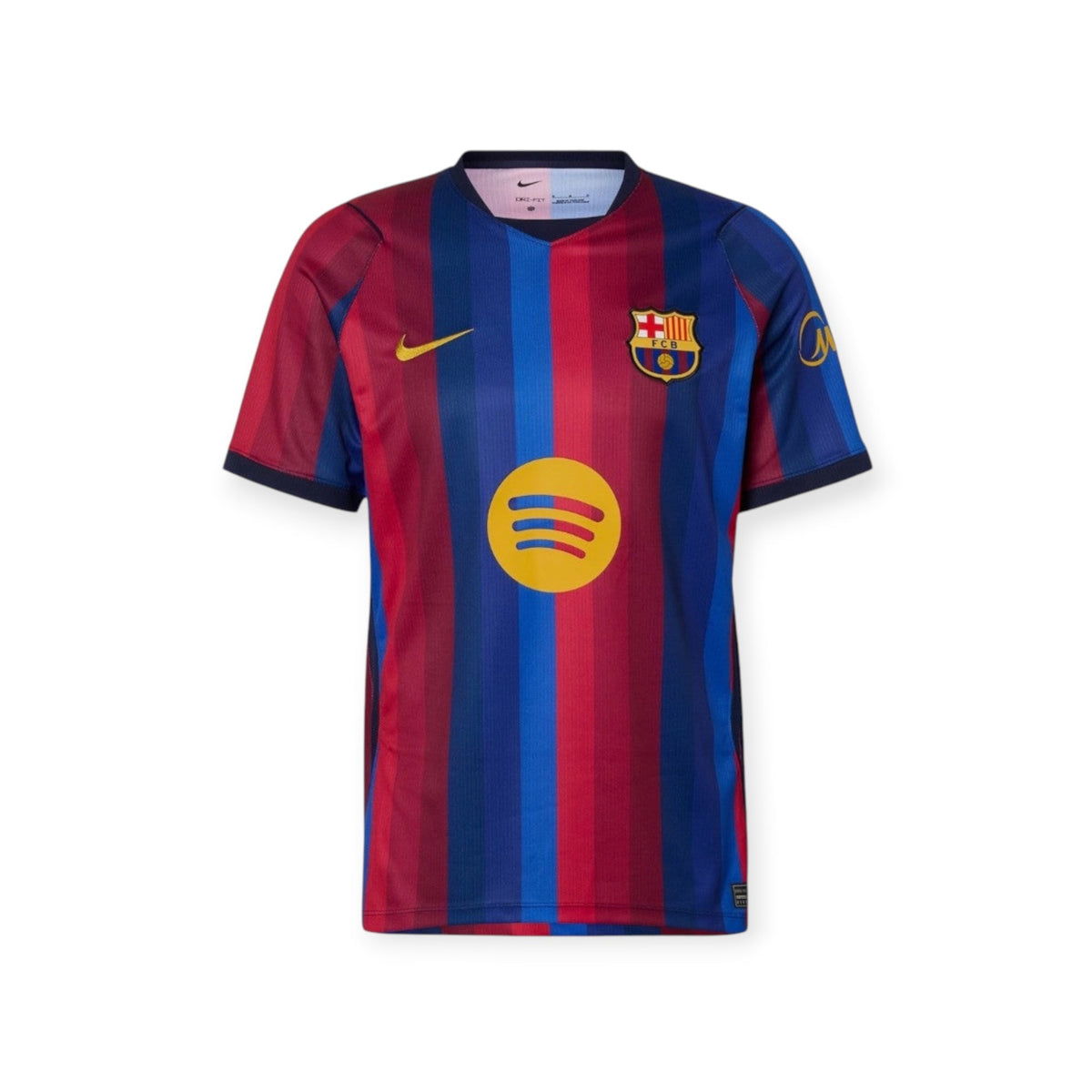 Archive Football Adeyemi FC Barcelona 2026/27 home jersey in iconic blue and red stripes with gold sponsor logo