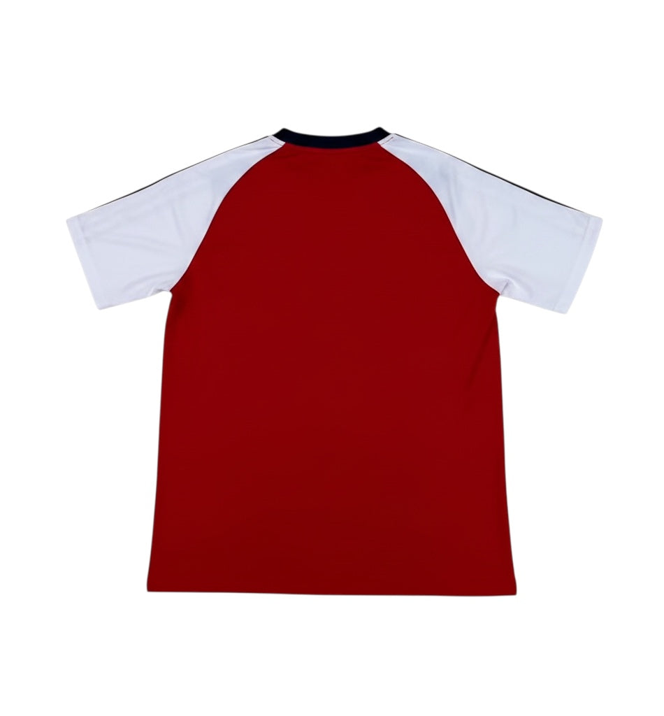 Archive Football Arsenal Special Edition 2026/27 jersey back view in red and white breathable polyester