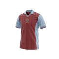 Archive Football Aston Villa 1981/82 retro home jersey in claret and blue with embroidered crest and polo collar.