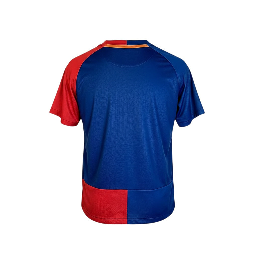 Back view of Archive Football FC Barcelona 2008/09 retro home jersey in classic blue and red breathable polyester