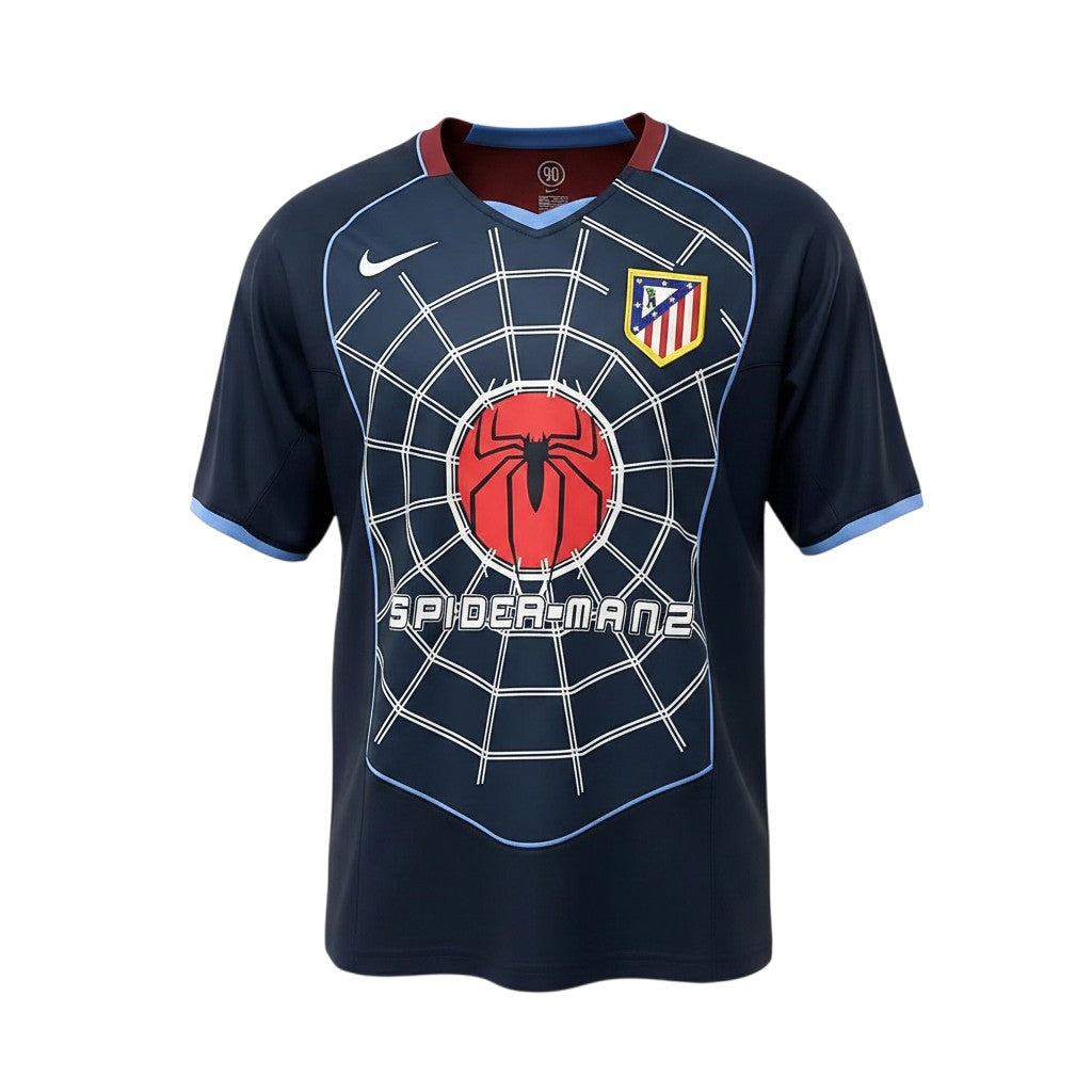 Camiseta retro Archive Football del Atletico Madrid 2004/05 edicion especial Spider-Man con escudo bordado