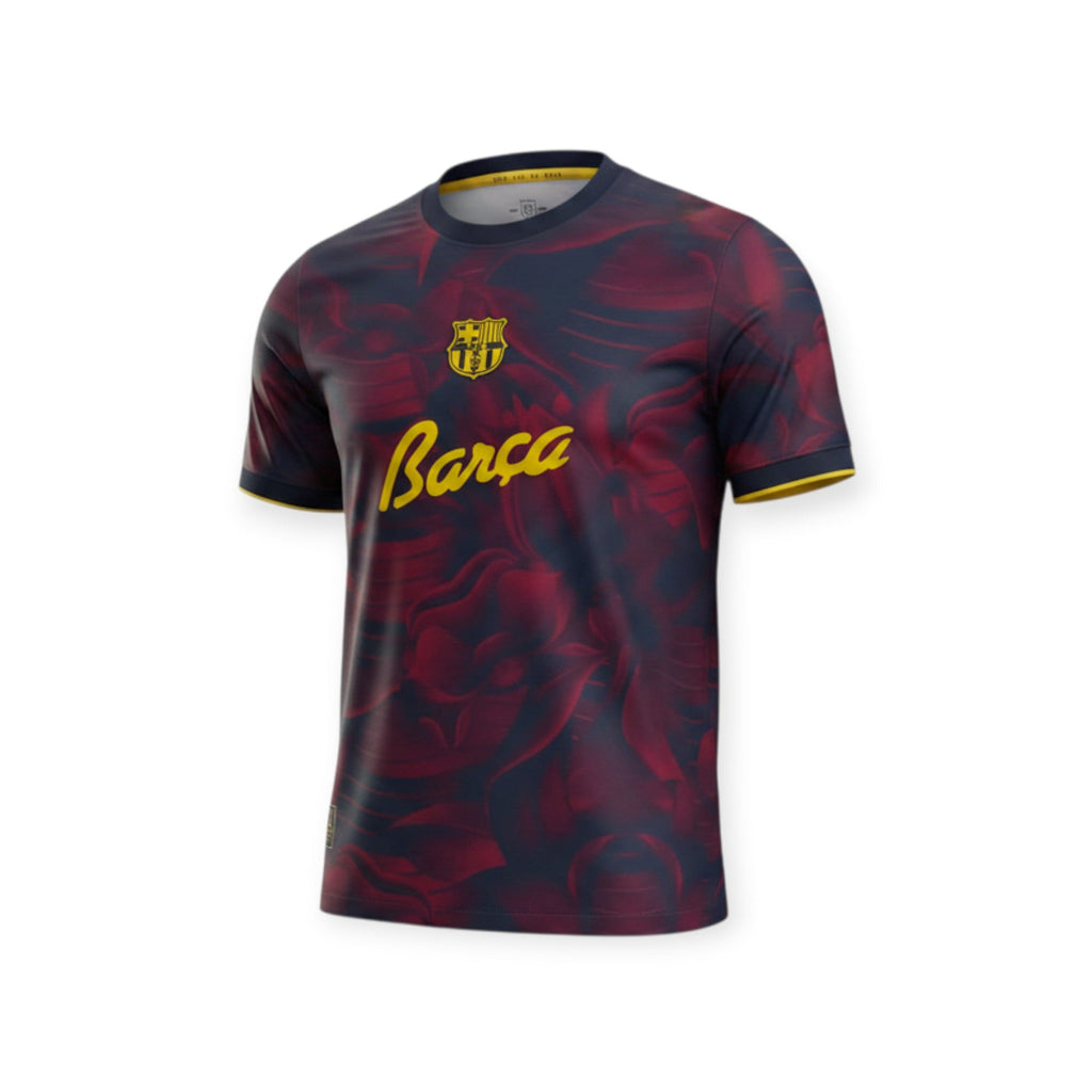 Camiseta de fútbol Archive Football FC Barcelona edición especial 2026/2027 en tonos granate y azul con detalles dorados