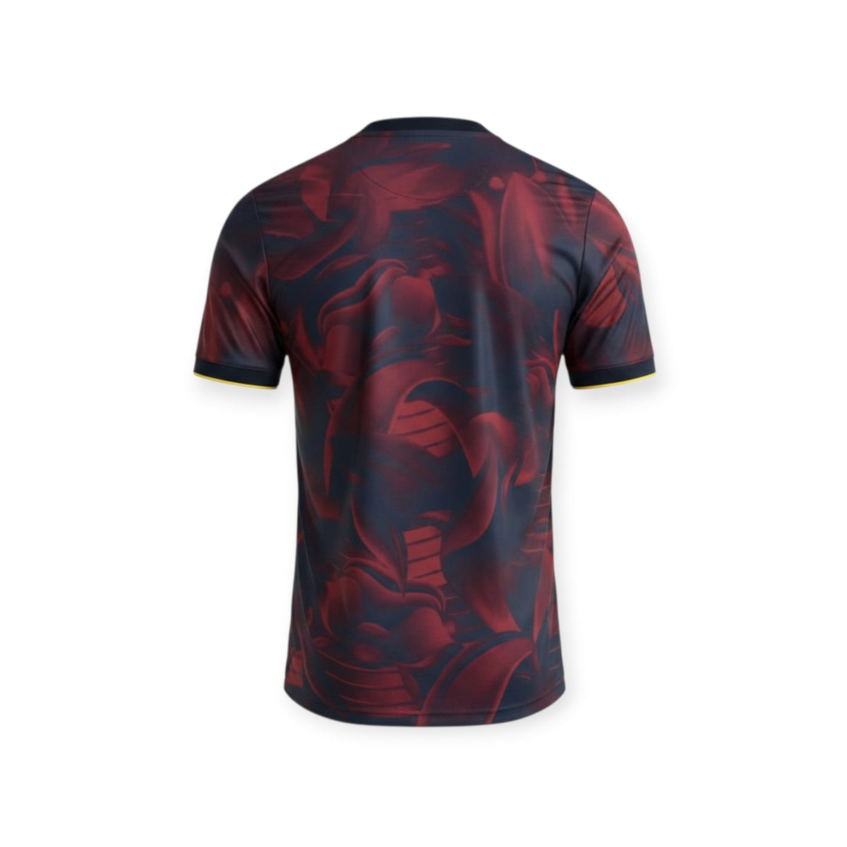 Vista trasera de la camiseta Archive Football del FC Barcelona edición especial 2026-2027 con estampado abstracto
