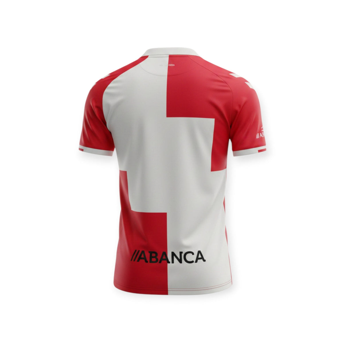Vista trasera de la camiseta retro Celta Vigo 2026/2027 de Archive Football en color rojo y blanco