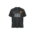 Camiseta de fútbol retro Archive Football del Manchester United 2007/08 en color negro con detalles en rojo