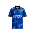 Camiseta retro de visitante del Newcastle United 1993/95 de Archive Football en azul con estampado abstracto