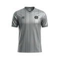 Camiseta retro de visitante Archive Football del Newcastle United 1983/85 en color gris con rayas verticales negras
