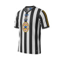 Camiseta retro de local Archive Football del Newcastle United 1997/99 con rayas blancas y negras y logo bordado