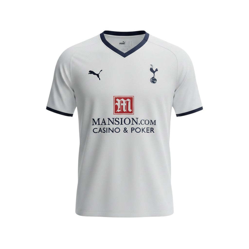 Camiseta de local retro Archive Football del Tottenham Hotspur 2008/09 en blanco con detalles en azul marino