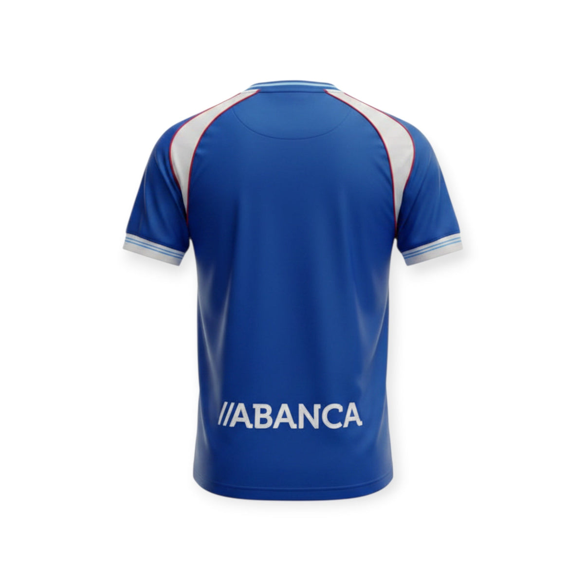 Archive Football Celta Vigo 2026/2027 away jersey back view in blue with white and red shoulder accents